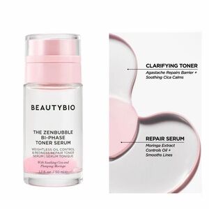 MSRP$40 | BeautyBio ZenBubble Bi-Phase Toner Serum